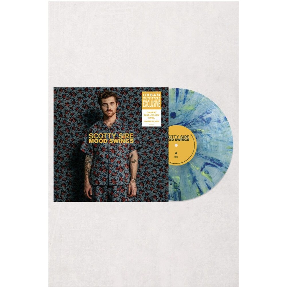 Scotty Sire NEW SEALED Mood Swings LP UO LIMITED (3000) BLUE+YELLOW SWIRL Vinyl